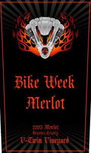 V Twin Vineyard 2005 Merlot Bike Week Merlot
